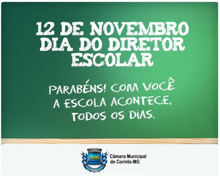 12 DE NOVEMBRO - DIA DO DIRETOR ESCOLAR