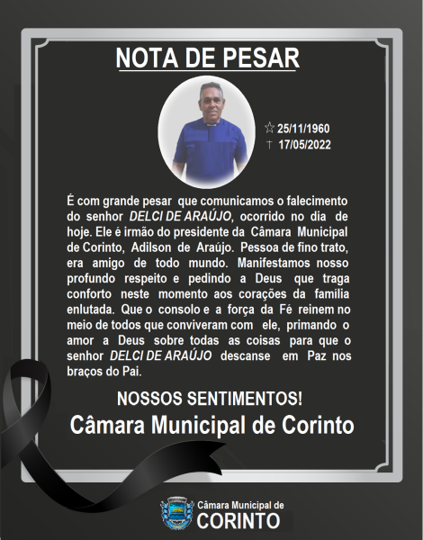 NOTA DE FALECIMENTO