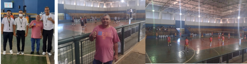 PRESIDENTE DA CÂMARA PRESTIGIA ETAPA DE CORINTO DA LIGA NORTE-MINEIRA DE VÔLEI