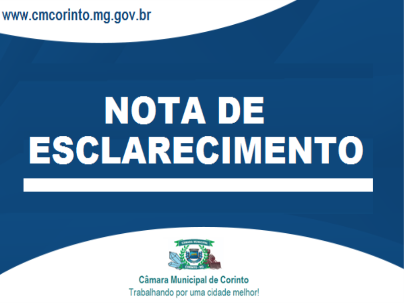 NOTA DE ESCLARECIMENTO