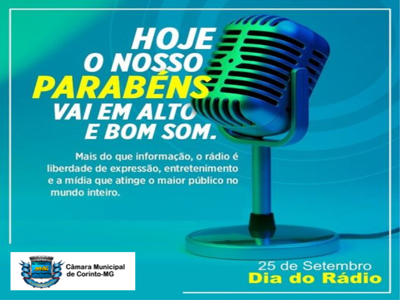 HOJE É DIA DO RÁDIO.